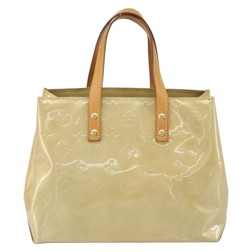 Louis Vuitton Monogram Vernis Reade PM Handbag Beige